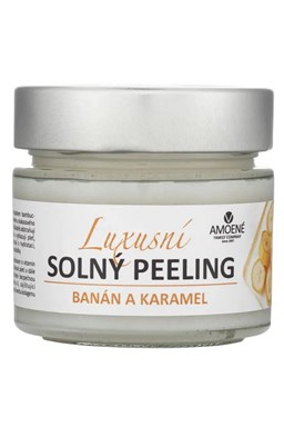 AMOENÉ Luxusní solný peeling - banán a karamel 250g