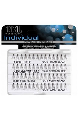 ARDELL Individuals Trsové řasy Knot Free Black 56ks - 14ks short, 28ks medium, 14ks long
