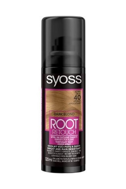 SYOSS Root Retouch DARK BLOND 120ml - tónovací barva na odrosty ve spreji - tmavá blond