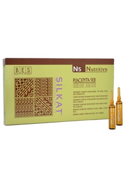BES Silkat Nutritivo N5 Placenta Seb 12x10ml - regenerační obnovující sérum