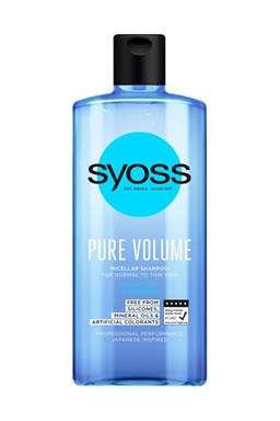 SYOSS Professional Pure Volume Shampoo 440ml - objemový micelární šampon bez silikonů
