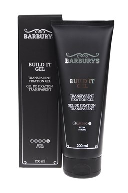 BARBURYS Build It Gel 200ml - extra silný fixační gel na vlasy