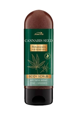 JOANNA Cannabis Seed Body Scrub 200ml - hydratační tělový peeling s výtažkem konopí