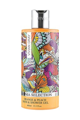 VIVIAN GRAY Aroma Selection Orange And Peach Shower Gel 400ml - sprchový a koupelový gel