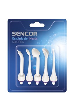 SENCOR SOX 006 Náhradní nástavce pro zubní sprchu SOI 11x - bílo fialové 5ks