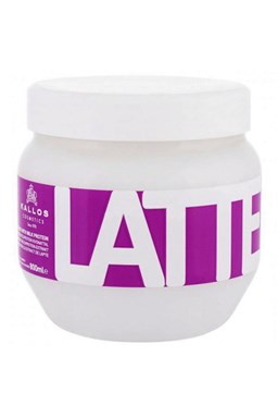 KALLOS Cosmetics Latte Hair Mask 800ml - maska na vlasy poškozené a po trvalé ondulaci