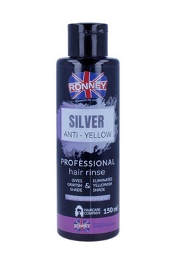 RONNEY Silver Anti-Yellow Hair Rinse 150ml - přeliv proti žlutému nádechu vlasů
