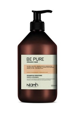 NIAMH Be Pure Restore Shampoo 500ml - obnovující šampon pro poškozené lámavé vlasy