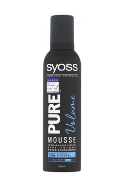 SYOSS Professional PURE VOLUME Mousse pěnové tužidlo pro maximální objem vlasů 250ml