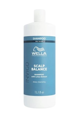 WELLA Invigo Scalp Balance Deep Cleansing Shampoo 1000ml - čistící šampon na mastnou pokožku