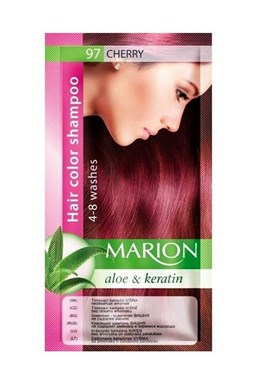 MARION Hair Color Shampoo 97 Cherry - barevný tónovací šampon 40ml - višňová