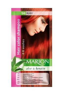 MARION Hair Color Shampoo 94 Ruby - barevný tónovací šampon 40ml - rubínově červená