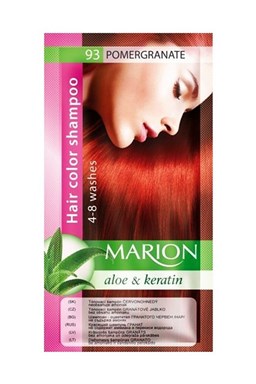 MARION Hair Color Shampoo 93 Pomegranate - barevný tónovací šampon 40ml - granátově červená