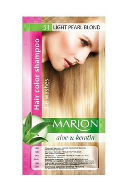 MARION Hair Color Shampoo 51 Light Pearl Blonde - tónovací šampon 40ml - světle perleťová blond
