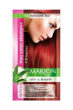 MARION Hair Color Shampoo 56 Intensive Red - barevný tónovací šampon 40ml - intenzivní červená