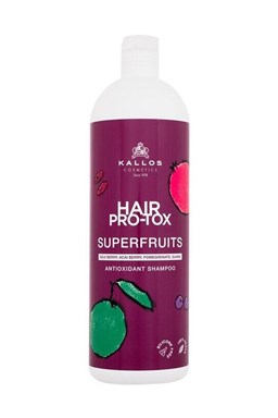 KALLOS Superfruits Pro-Tox Shampoo 1000ml - antioxidační šampon na poškozené vlasy