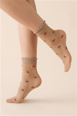 Silonkové ponožky Gabriella Very Cherry code 709